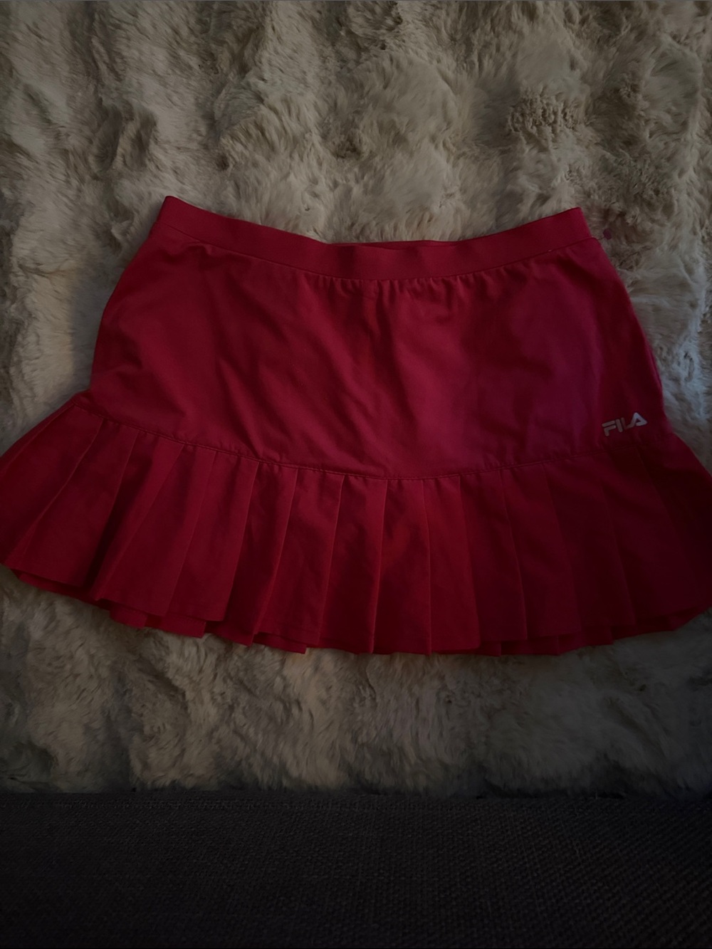 Fila Women's Red Pleated Active Tennis Skirt